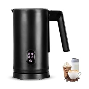 Straame Electric Milk Frother – Professional Automatic Foam Maker for Lattes, Cappuccinos & Hot Chocolates, Stainless Steel, Whisk & Froth in Seconds, 4 Modes & Touch-Panel Control, Auto Shut-Off