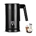 Straame Electric Milk Frother – Professional Automatic Foam Maker for Lattes, Cappuccinos & Hot Chocolates, Stainless Steel, Whisk & Froth in Seconds, 4 Modes & Touch-Panel Control, Auto Shut-Off
