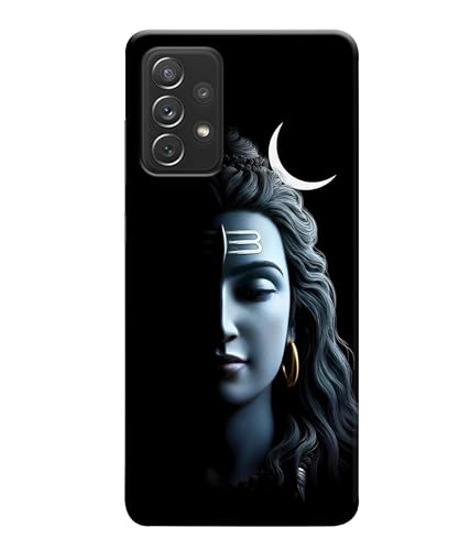 Image of Lord Shiva Half Face Printed Hard Back Case Cover Compatible for Samsung Galaxy F62 / Samsung Galaxy M62 (Multicolor) - D1668