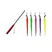 GGOOD 5pcs Worms Gato de Juguete para Mascotas de Felpa de Caterpillar con Bell Gato retráctil Varilla Gatito Teaser de Juguete Animal Supplies Juguetes de la Felpa