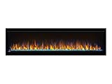 Napoleon Alluravision 60 - NEFL60CHS - Silmline, Wall-Hanging Electric Fireplace, 60-in, Black, Crystal Ember Bed, 3 Flame Colors, Remote incl.