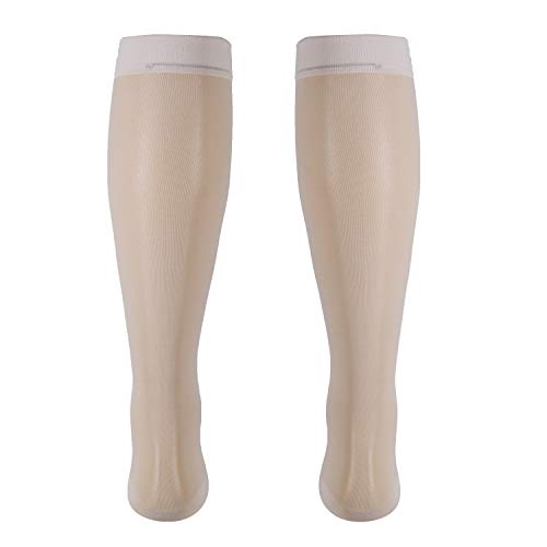 image for Truform Sheer Compression Stockings, 15-20 mmHg, Women's Knee High Len