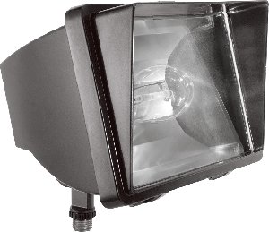 RAB Lighting FF70 High Pressure Sodium HID Future Floodlight, ED17 Type, Aluminum, 70W Power, 6400 Lumens, 120V, Bronze Color