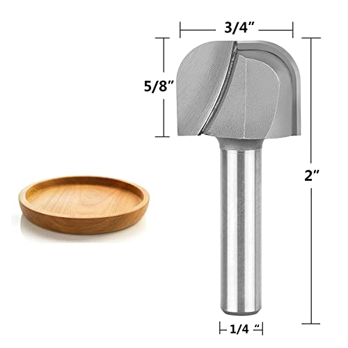 Broca de fresado de 1/4 SpeTool de doble flauta para ranurar madera y tableros 2