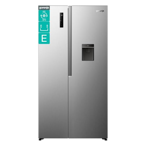 Gorenje NRS917E41XWD Kühl-Gefrierkombination/Freistehend/ 541L/ 39dB/ EEK: E/NoFrost Plus/Wasserspender/Multiflow 360°/ CrispZone/SuperCool/FastFreeze/(BxHxT):