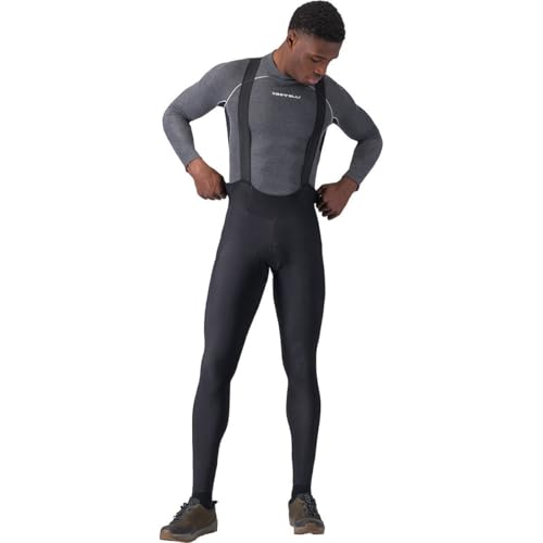 CASTELLI Babador de ciclismo masculino Unlimited Bibtight, respirável com almofada de assento para v