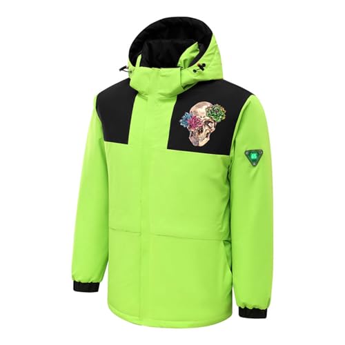 Chaqueta calefactable hombre contra frío extremo con capucha extraíble 2