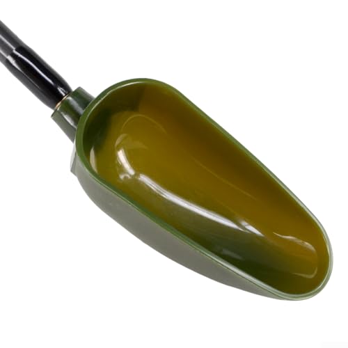 ToolsEvery - Cuillère de lancement d'appât de pêche, 55 cm, pelle en plastique amovible avec interface en cuivre et poignée en EVA pour un nettoyage facile des excursions de pêche à la ligne