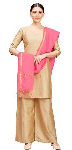 Image of Studio Shringaar Women's Chanderi Silk Blend Handloom Dupatta (32 inch X 2.35 Meters)