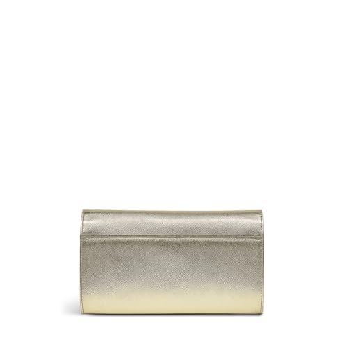 Image of RADLEY London Chancery Row Women's Mini Leather Flapover Crossbody Bag, Pale Gold