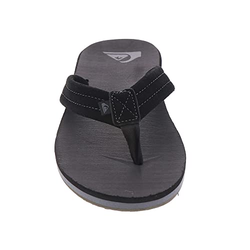 Image of Quiksilver Carver Suede Flip Flops for Men, Arch Support Athletic Mens Sandals, Thong Mens Slides