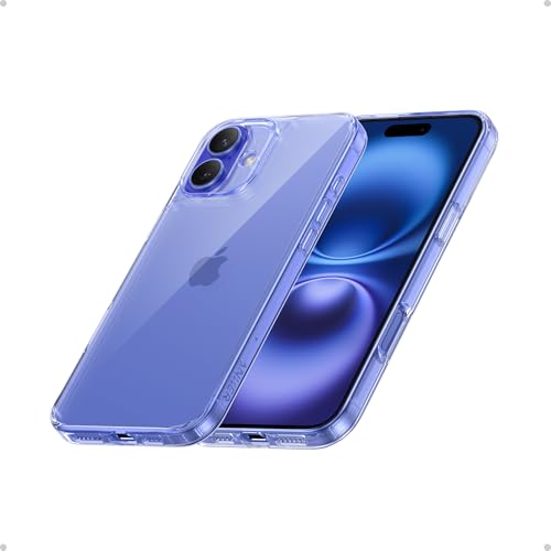 Anker Clear Phone Case for iPhone 16, Anti-Yellowing, Ultra-Slim and Durable Protective Cover, Compatible with Wireless Charging, iPhone 16 Shockproof Clear Case iPhone16