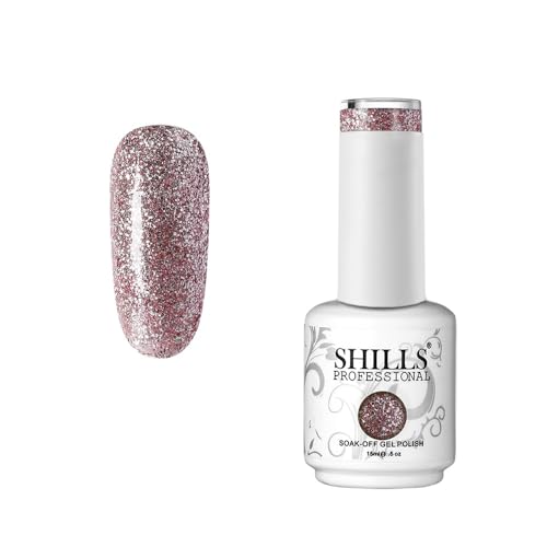 Image of SHILLS PROFESSIONAL UV /LED Soak Off Gel Polish (Gel Nail Polish) Nail Art Nail Polish Color Shade 235, Glossy Finish, 15ml