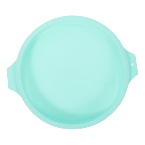 Hemobllo Round Silicone Cake Pan Bakeware Non Stick Baking Mold for Cakes Pizzas and More Dishwasher Green Color