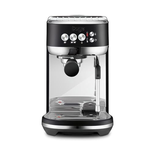 Sage - The Bambino Plus - Compact Coffee Machine with Automatic Milk Frother - 1.9L, 15 bar, 1600 W - Single or Double Shot Espresso Maker, Cappuccino, Latte, Black Truffle