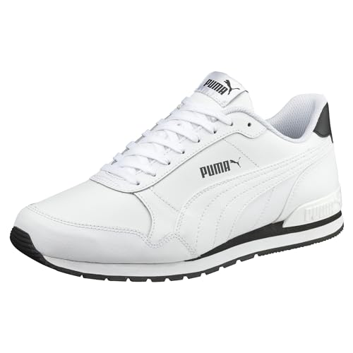Puma unisex - vuxen ST Runner Leather Adult Sneakers, V2 WHITE, 43 EU