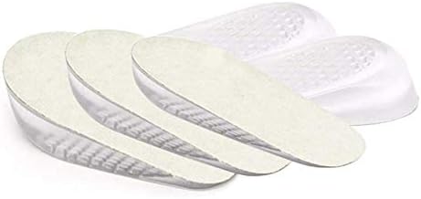 Height Increase Insole, 1cm 2cm 3cm Heel Lift Inserts, Gel Heel Cups Support Cushion Pads Shoe Insoles for Women to Relieve Heel Pain-3 Pairs (Gray 0.4’’+ 0.8’’ +1.2’’ Height)