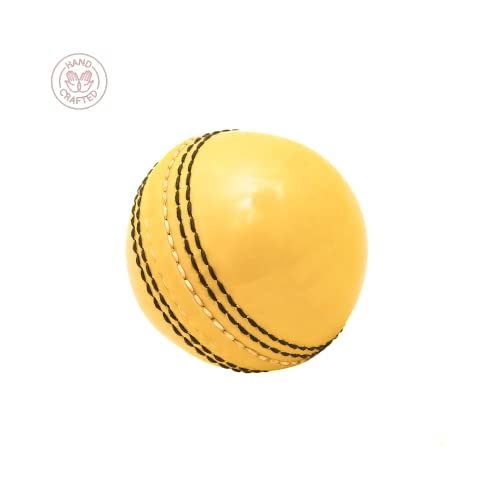 ONEGlobal Incrediball Soft Practice Cricket Ball, 3-YELLOW, 7.1cm Senior - Image 2