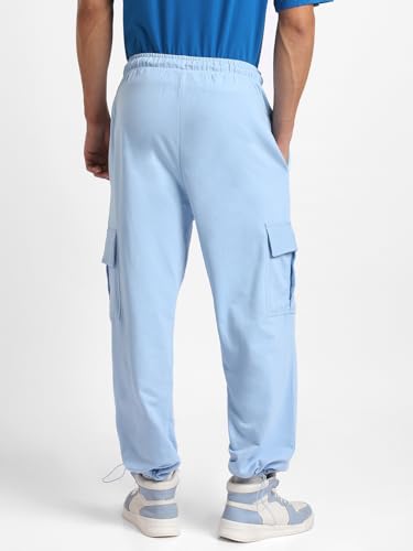 Image of Nobero Joggers for Men | Oversized Fit | Elasticated Waist with Drawcord | Soft & Breathable Fabric | Loose Track Pants | Casual & Streetwear