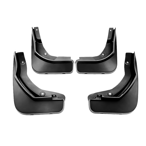 Image of Custom Fit for Mud Flaps 2017-2023 Mercedes-Benz E-Class w /AMG-Line, E300 E350 E400 E450 E43 E53 E63S (Sedan only) Mud Splash Guard Front and Rear 4-PC Set