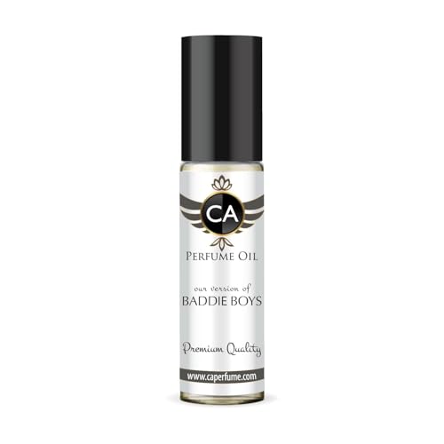CA Perfume Impression of Baddie Boys for Men Eau De Parfum Amber Spicy Scent Long Lasting Cologne for Men Travel Size TSA Ready for Day and Night Wear 0.33 Fl Oz 10ml