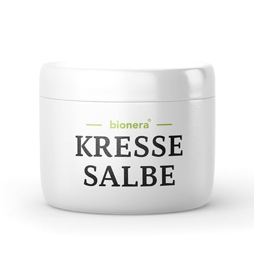 Bionera Kressesalbe - Das Original für reife Haut | Reduziert sichtbar Alters- und Pigmentflecken | Feuchtigkeitsspendender Kressewirkstoff | Made in Germany(100ml)