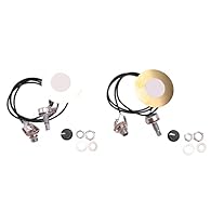 It is very and can collect a range of sound in case you are not sure where are the best parts of the sounds. The sound pickup is high-quality 50mm Piezoelectric ceramic disc transducer This is a pre-wired, pre-soldered piezo and jack harness which ea...