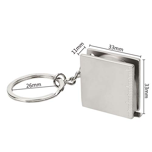 2 piezas cinta métrica mini metálica portátil miniatura 4