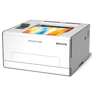 PANTUM CP2100DW Colour Laser Printer, WiFi Auto Duplexer Printer, 20 PPM,Wireless & USB & Ethernet, Portable & Lightweight, A4 Printers for Home Office Use