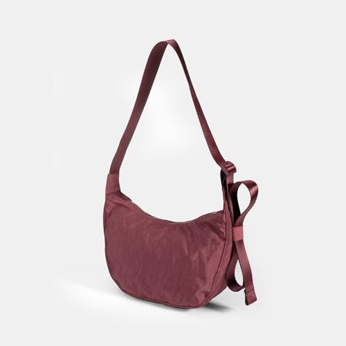 Image of Medium Nylon Crossbody Crescent Bag: Slouchy Style Shoulder Casual with Adjustable Strap