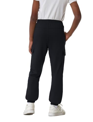 EXARUS 3 Pack Boys Cargo Sweatpants Drawstring with Pockets Sweat Pants Causal Kids Boy Jogger 6-14Y 5