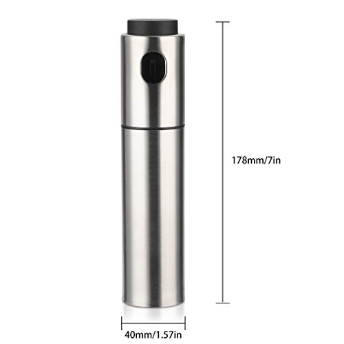 Ruolan Olive Oil Sprayer Mister Oil Sprayer for Cooking Versatile Stainless Steel Oil Bottle for Kitchen BBQ, Grilling and Roasting