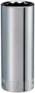 CRAFTSMAN Deep Socket, SAE, 1/2-Inch Drive, 15/16-Inch, 12-Point (CMMT47529) - coolthings.us