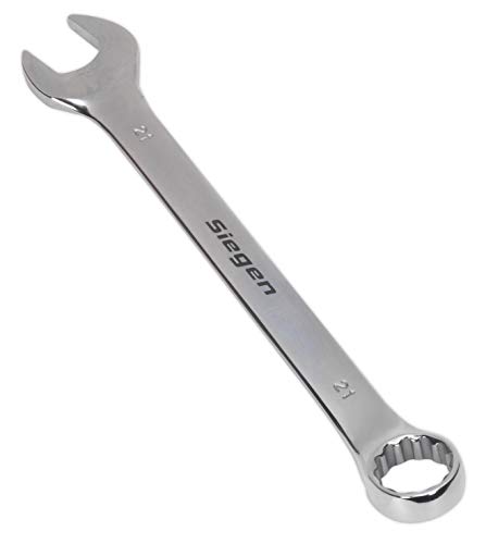 Sealey S01021 Combination Spanner, 21mm, 250mm x 277mm x 56mm, Silver