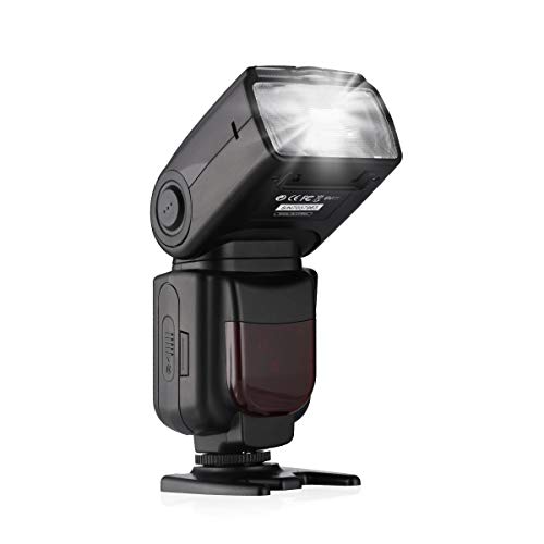 Powerextra DF-801 GN60 HSS 1/8000s E-TTL/E-TTL II Master Slave Speedlite Flash for Canon