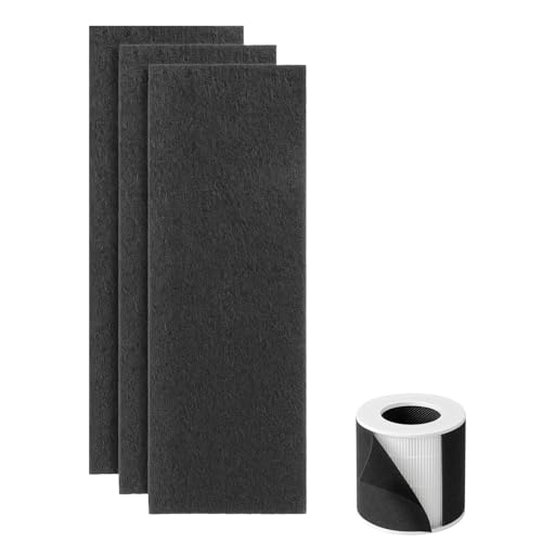 Image of Pre-Filter Replacement for Pet Air Purifier Capture Cat Fur and Large Particles, Compatible with Dhyala KJ02 Air Purifier, 3 Packs, Black