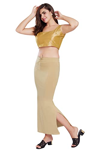 Image of RANI SAAHIBA Women's Stretchy Slim Fishcut Petticoat Cotton Shapewear