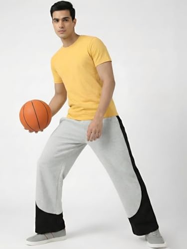 Image of Men's Plain Loose Fit Trouser | Polycotton Joggers with Elastic Waistband & Side Pockets | Comfortable Gym, Running & Casual Wear Lower