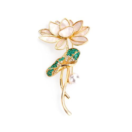 Image of Wynameleri Lapel Pins Brooch Fashion Design with Pearl in Gift Box