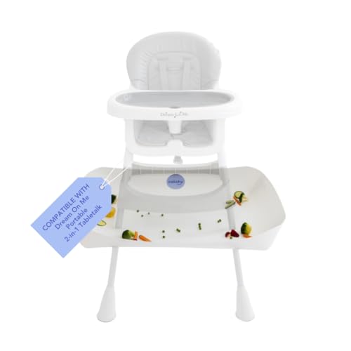 Image of CATCHY - Food Catcher - Compatible with Dream On Me Portable 2-in-1 Tabletalk High Chair + 11 Other High Chairs - Highchair Sold Separately - Baby Food & Mess Catcher - Under High Chair Accessory | High Chair Food Catcher - High Chair Sold Separately - Baby & Toddler Food & Mess Catcher - Under High Chair Accessory