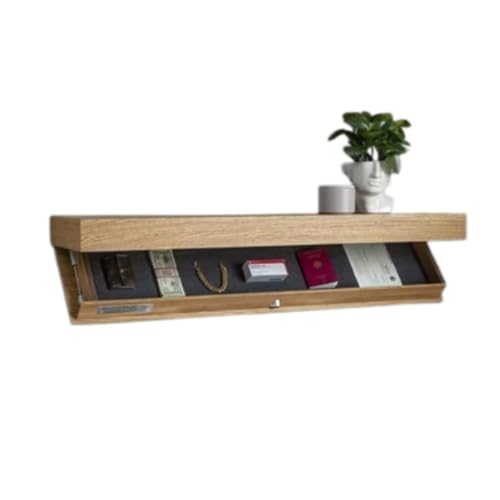 Caja fuerte flotante oculta para armas, estante de...