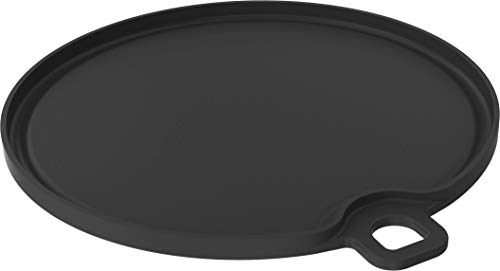 Nexgrill Grillplatte ø 30cm ProTouch Grillzubehör, Wendegrillplatte Gusseisen für Gasgrill, Plancha rund emailliert, Gussplatte mit 2 Seiten, Steakplatte mit Griff Cover