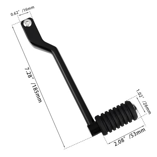 Image of Heel /Toe Shift Pegs Front & Rear Levers for Harley 86-17 FL Softail | for 88-later Touring Road King Street Glide Electra Glide Trike Black Front and Rear Levers & Shifter Pegs