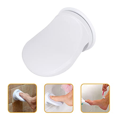 Reposapiés para ducha antideslizante de plástico blanco miniatura 5