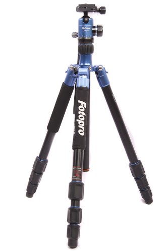 Fotopro C5i 62.6-inch Folding Monopod/Tripod with FPH-52Q Ball Head (Blue)