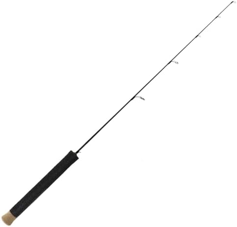 Clam Katana Ice Fishing Rod – 42" Medium Heavy – 30T Solid Graphite Blank with Tsuka Lightweight Handle, Oversized Fly Guides & Carbon Construction – Heavy Power Rod for Pike, Lake Trout & Trophy Fish