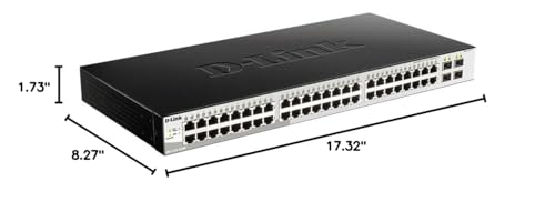 Image of D-Link 52-Port Metro Ethernet Gigabit Smart Managed Switch | 48 GbE + 4 SFP Ports | L2+ | VLANS | Fanless (DGS-1210-52 /ME)