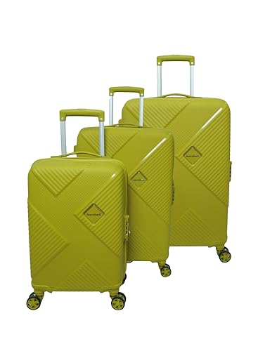 Image of American Tourister Kamiliant -8 Wheel, 3PC Set (Small + Medium + Large) Hard PP Suitcase for Travel /Trolley Bag for Travel /Travel Bag with TSA Lock & Smooth Sliding Double Wheel (CRESS Green)