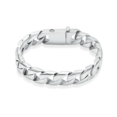 Bracelet urne de crémation moto en acier gravable pour hommes