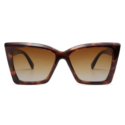 Image of SOJOS Trendy Oversized Cateye Sunglasses Womens UV400 Designer Shades Lentes De Sol Para Mujer SJ2347